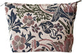 Floral Makeup Bag for Women, Make Up Bag for Purse, Thick Chenille Flower Cosmetic Bag, Makeup Pouch with Zipper Lining, Pouch Bag for Travel Daily Use Storage Gift, Makeup Zipper Pouch