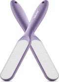BEZOX Glass Foot File Callus Remover for Feet(1 PCS) - Foot Scrubber for Silky Smooth Heels & Dead Skin Removal | Professional Pedicure Heel File, Washable Foot Scraper - Purple