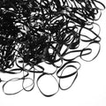 Eboot 500 Pcs 3 mm Black Elastic Hair Bands Mini Rubber Bands Small Hair Ties Ponytail Elastics Holders for Braids Hair