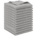 SUNLAND Microfiber Face Cloth Reusable Makeup Remover Facial Cleansing Towel Ultra Soft Face Washcloth 12inchx12inch 12 Pack Grey
