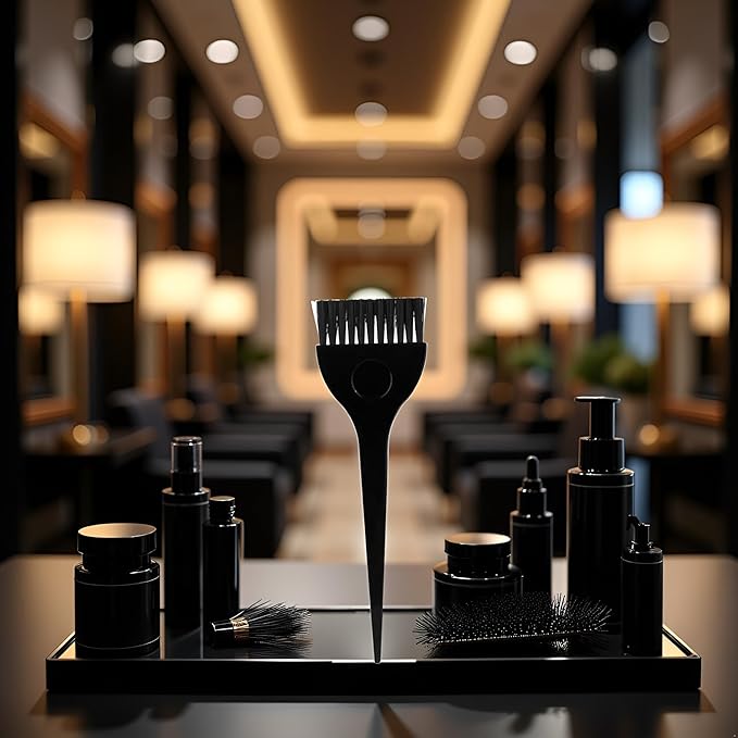 Black Fashion Salon Hairdressing Color Mixing Comb Dye Hair Brush Set Tint Tools,Coloring and Highlighting Tools,Hair Coloring Products