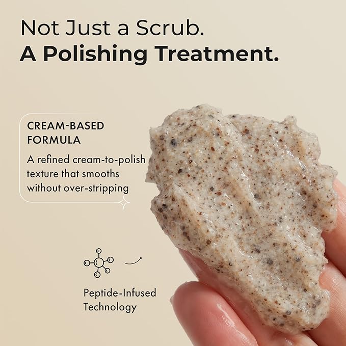 Silk Peptide Body Polish Gentle Exfoliant - Honey & Coconut Body Scrubs with Shea Butter, Exfoliants & Hydrating Oils for Smooth, Glowing Skin – Deep Moisturizing & Radiance Boosting Formula