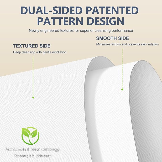 Premium Disposable Face Towels, 10"x12" XL, 90gsm Ultra-Thick 100% USDA Biobased Facial Towel, Gentle for All Skin Types, Magnetic Closure Box with Visibility Window (2 packs of 50ct)