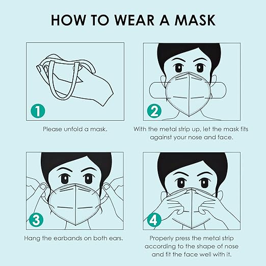 LEMENT KN95 Face Masks,100 Pack Breathable Cup Dust Disposable Masks For Adults,Pink
