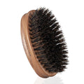 BRUSHZOO Beard Brush, Black Walnut Beard Brush for Men Facial Hair Styling, 100% Boar Bristle Brush for Soften Beard Reduce Beard-Itch