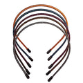 minihope Skinny Multicolor Headbands - Assorted Colors for All Hair Types - Instant Style, Pain-Free Wear - Durable, Adjustable, 5 Pack - Women, Men, Boys, Girls.