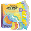Under Eye Patches Variety Pack (24 Pairs), Easter Gifts for Women, Eye Masks for Dark Circles Puffy Eyes With 8 Colors (3 Pairs/Color), Vegan Skin Care Gifts for Women