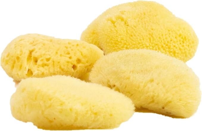 FacialCare Exfoliating Sponge, for A Deep Down Facial Scrub. Natural, Hypoallergenic, Zero Waste. Premium Quality Mediterranean Sea Sponges.