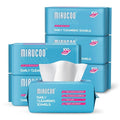 100 Sheet Daily Cleansing Towels Ultra Soft Dry Wipes for Sensitive Skin Disposable Facial Washcloths 100% Organic Viscose (Pack of 6)