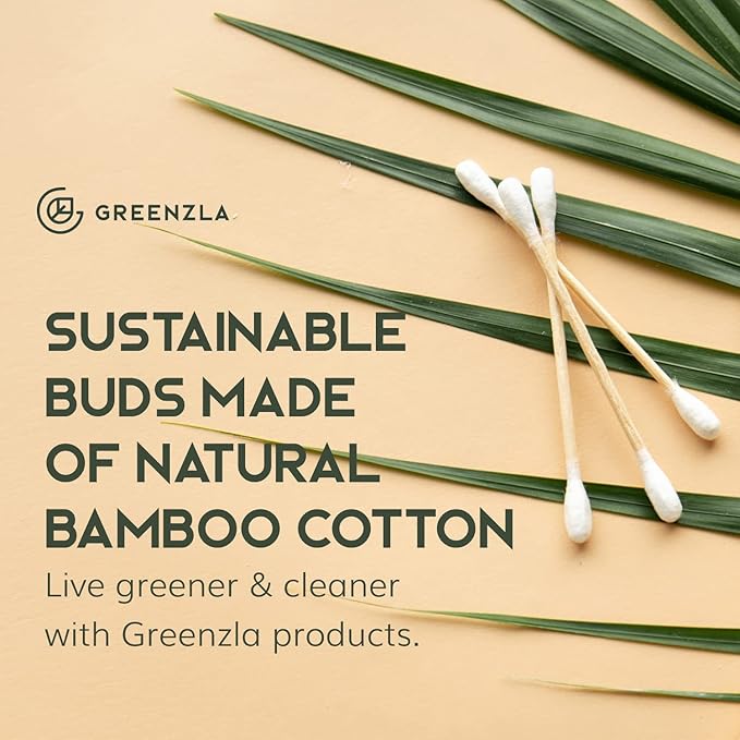 600 Pack Organic Cotton Swabs Natural Cotton Swabs for Ears Cruelty-Biodegradable All Natural Chlorine-Free & Comes with Eco Friendly Cotton Swab Holder