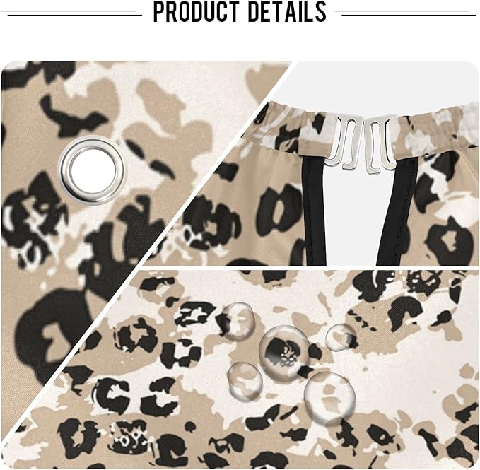 ALAZA Abstrac Leopard Spot Barber Cape for Men Women, Waterproof Haircut Apron Beard Shaving Bib Hair Cutting Cloth 55 x 65 Inch