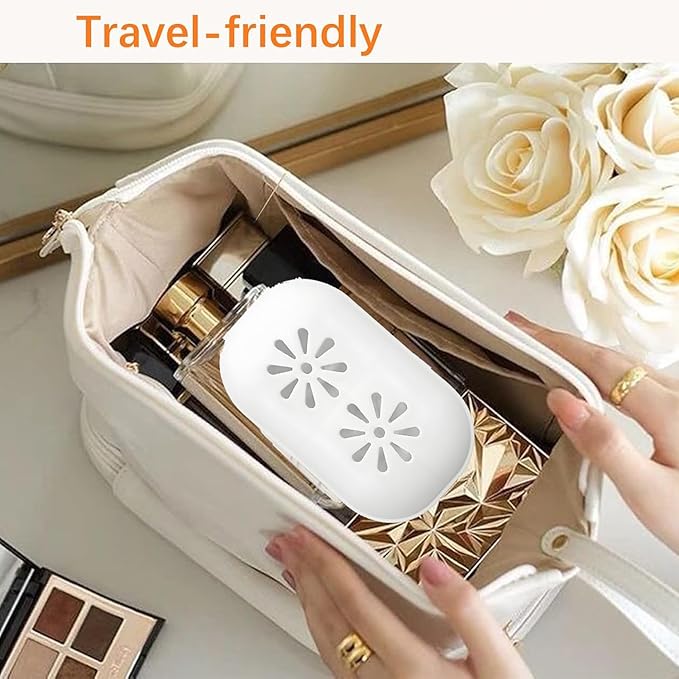 Eatra Large 2 in 1 Makeup Sponge Holder,Travel Make Up Sponges Organizer,Silicone Quick Drying Make Up Sponge Case, With Bonus Blender Sponges,Suitable for Business or Travel (White)