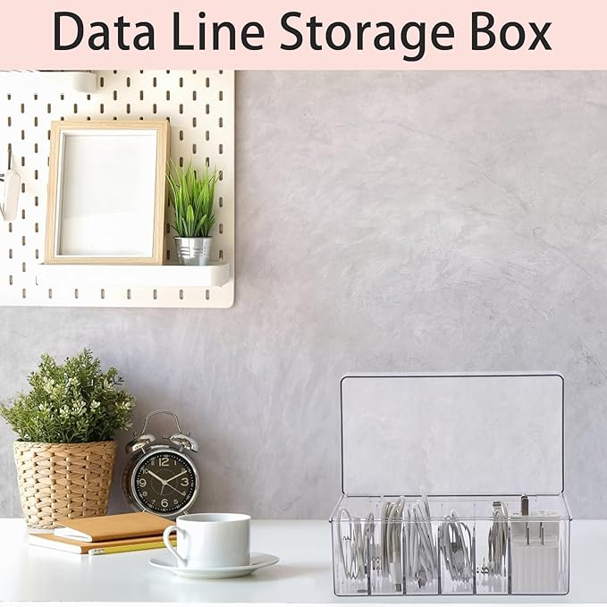 ELLDOO Lash Cart Organizer For Lash Techs, Acrylic Lashes Extension Box, Large Capacity False Eyelash Supplies Organizer Storage Box, Separated Lashes Supplies Container with Lid