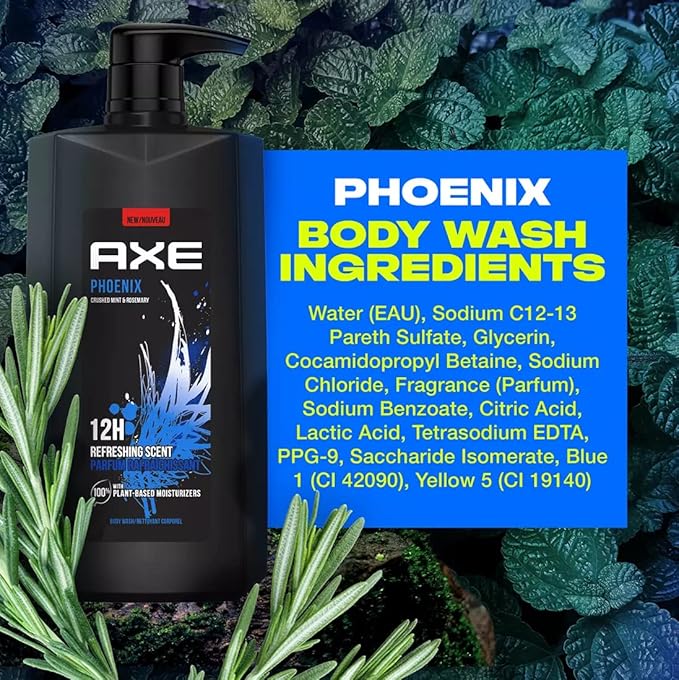 AXE Holiday Gift Bag for Men, Phoenix (28-Ounce, Pack of 2)