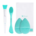 DUcare Silicone Face Mask Brush Double-Ended Facial Cleansing Sponges 4 PCS Soft Facial Cleansing Brush Mud,Clay DIY