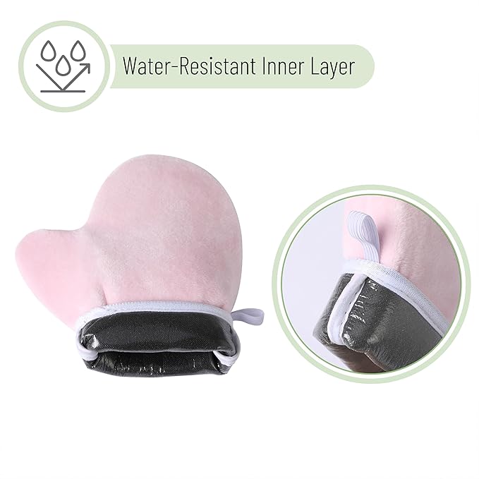 Slick Self Tanning Mitt - Pink, Tanning Glove for Self Tan Lotion