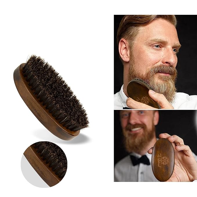 Beard Grooming Kit For Men - European Vintage Style w/Beard Comb, Beard Brush, Beard Bar - Focusing On Men's Beard Care, Mastering The Beards Of Men All Over The World