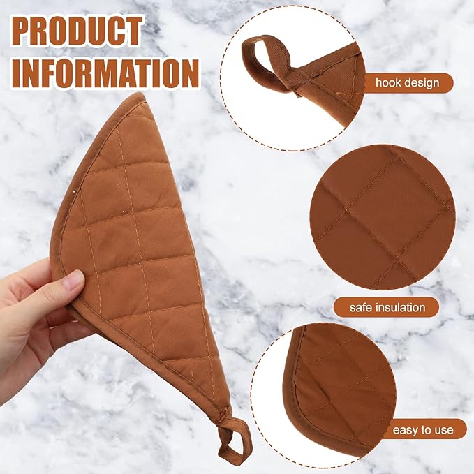 Uiifan 30 Pieces Cotton Pot Holders for Kitchen Washable Heat Resistant Potholders Oven Hot Pads for Cooking and Baking, 7.87 x 7.87 x 0.2 Inch(Mix Color)