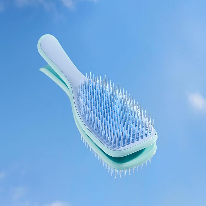 Tangle Teezer Ultimate Detangler Brush for Wet & Dry Hair, Eliminates Knots & Reduces Breakage for Straight to Wavy Hair Types, Denim Blues