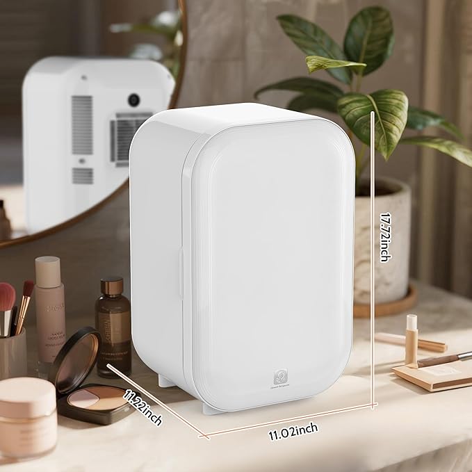 22L Mini Skincare Fridge, Beauty Fridge for Cosmetic Storage, 44°F Intelligent Temperature Control, Personal Small Makeup Refrigerator for Bedroom, Dorm