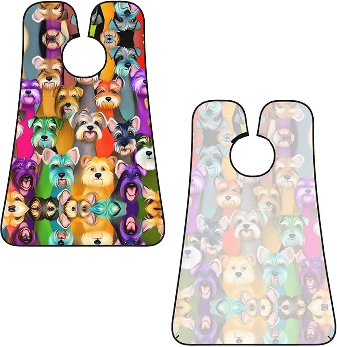 Beautiful Peacock Print Beard Bib Shaving Apron, Beard Hair Trimming Cape Gift For Dad