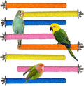 Hamiledy Bird Grinding Perch for Parrots Sand Bird Perches Claw Trim Cage Perches for Parakeets Cockatiels Lovebirds Canaries Green Cheeked Conures and Similarly Sized Birds(8 Pcs 0.78 in Diameter)