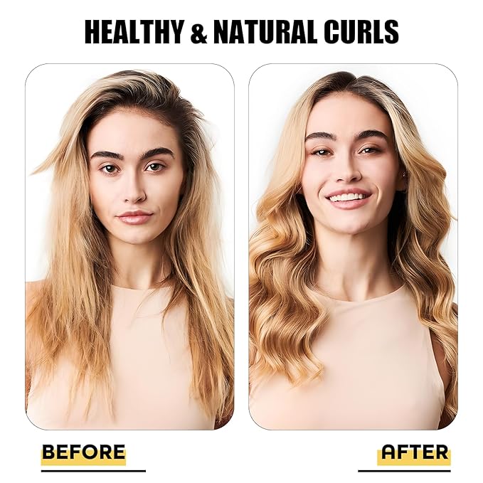 Heatless Curls Hair Curlers to Sleep in – Velvet No-Heat Overnight Curling Rod Headband Set for Long Hair, with Scrunchies & Clip, Wake Up to Beach Waves (Beige, Pack of 1)
