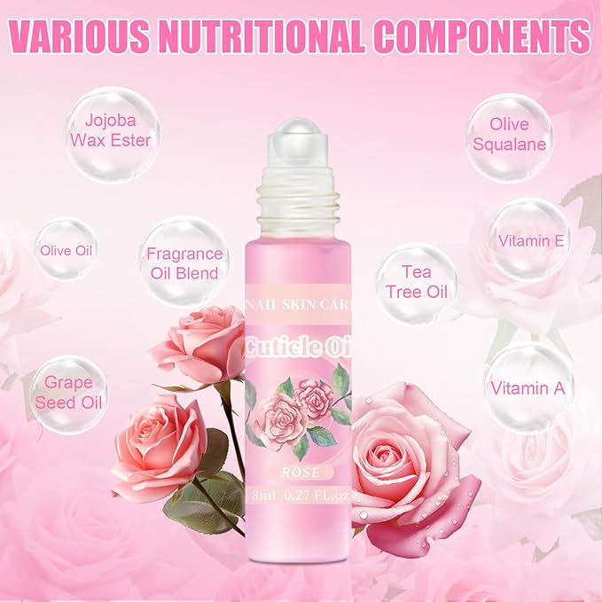 Natural Cuticle Oil for Nails Essential Oil Revitalizing Overnight Hydration for Dry Cuticles with Vitamin E Repaired Softener Nail Strengthener Protector for Damaged Skin