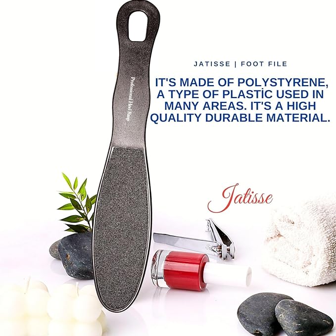 Professional Heel File, Foot Scrubber, Foot File and Callus Remover for Feet, Remove Hard Skin, Can be Used on Both Wet and Dry feet, Callus, Dry, and Dead Skin Removal (Large) (1 Pack)