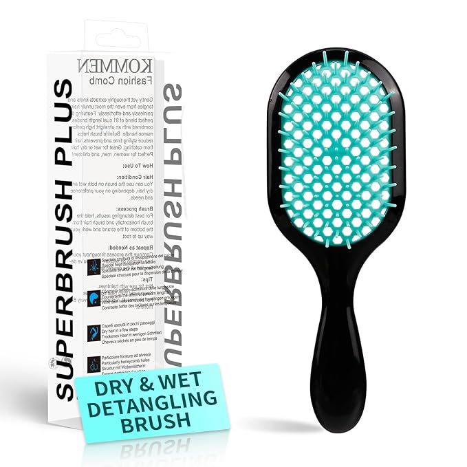 Detangling Brush,1 Pack Detangler Brush, Gentle & Effective Detangling on Wet or Dry Fragile Hair Types,Ultra-light, Detangling Brsuh ventilated and antistatic hairbrush (green1)