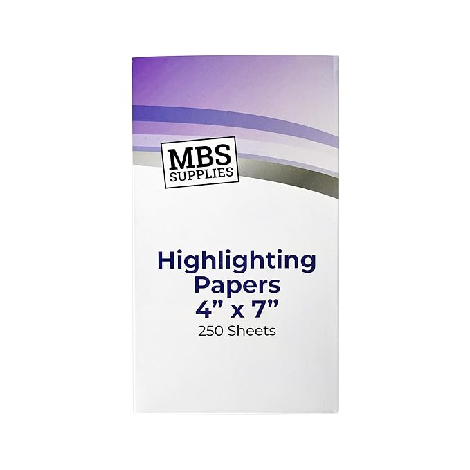Hair Papers for Highlighting (4" x 7";250 Sheets) – Salon Papers for Hair Stylist, Balayage, Ombre & Bleach – Cute Hair Papers, Long Papers for Highlighting, Lightweight & Translucent