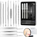 Pimple Popper Tool kit Blackhead Remover Comedone Extractor Kit with Box for Easily Remove blackheads, Acne, Blemishes, Whiteheads, pimples and Papules from the face and Bonus Gift -11pcs