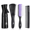 BRUSHZOO Detangling Hair Brush for Curly Hair, Hair Brushes for Women Men Kids Blowdrying Styling, Detangler Brush for Wet Dry Thick Wavy Hair