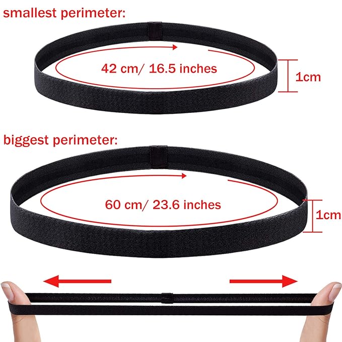 Duufin 20 Pieces Elastic Headbands Non Slip Sport Headband Colorful Hair Bands Workout Headband Sweatband Fashion Yoga, Running Elastic Sports Headbands for Women, Men and Girls, 14 Colors