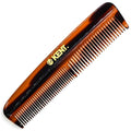 Kent R7T The APSLEY, Special Edition, Fine and Wide Tooth Hair Comb, Handmade Pocket Comb for Men, Best Beard and Mustache Combs for Everyday Grooming and Styling, Sawcut Handmade.