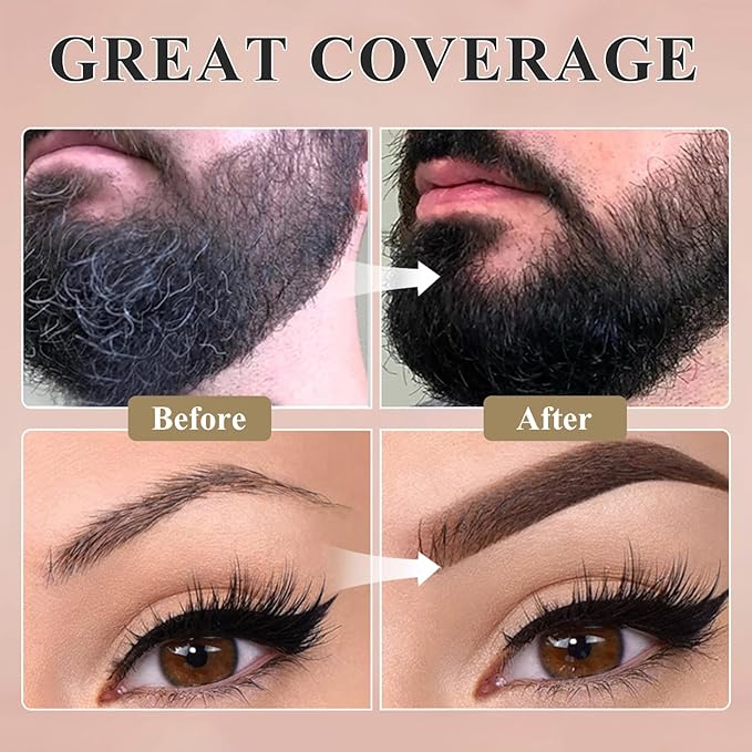 SOVONCARE Wet Hairline Powder for Women & Men - Hair Root Touch Up Powder for Grey Coverage, Thinning Hair & Bald Spots, Stays All Day - Instant Root Cover Up, Includes Brush（Blonde 0.14 Oz）