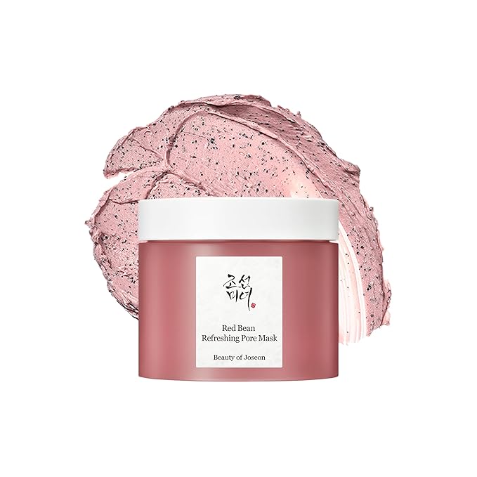 Beauty of Joseon Red Bean Pore Refreshing Mask Mud Cream Hydrating Wash Off Pack, Pore Cleansing Exfoliator, Korean Skin Care for Men and Women 140ml, 4.73 fl.oz