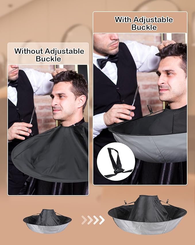 Lictin Hair Cloak Cape Black - Haircut Cape Umbrella Waterproof