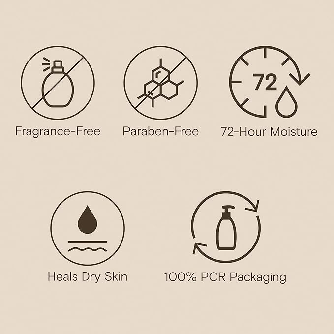 Aveeno Skin Relief Moisturizing Lotion Heals Very Dry, Sensitive Skin, Fast-Absorbing Body Lotion with Soothing Triple Oat & Shea Butter Formula, Fragrance Free, Non-Comedogenic, 8 oz