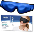 Upgraded Cooling Gel Eye Mask for Puffy Eyes: Larger Full-Eye Cover Design for Ice-Cold Therapy Relief, Headache & Migraine Relief, Reusable Cold Compress for Swelling, Eye Strain, Fatigue (Black)