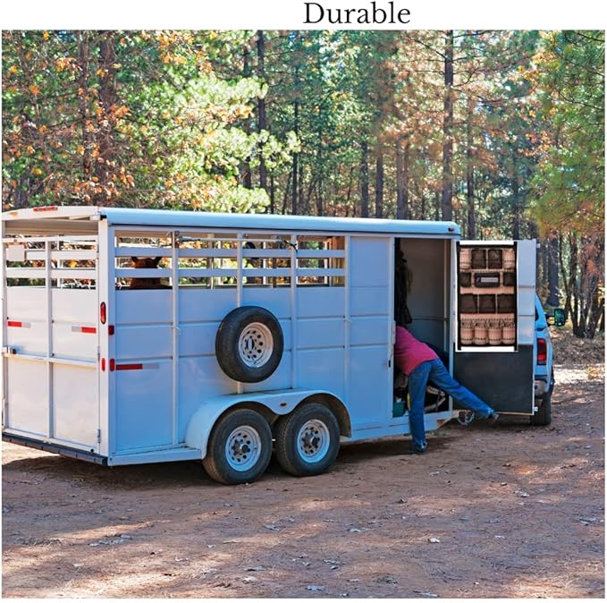 Equine Long Trailer Door Caddy - Horse Trailer Door Caddy Grooming Bag Stall Organizer - Horse Equipment Trailer Door Caddy Storage Bag - Trailer Grooming Bag Door Caddy Organizer