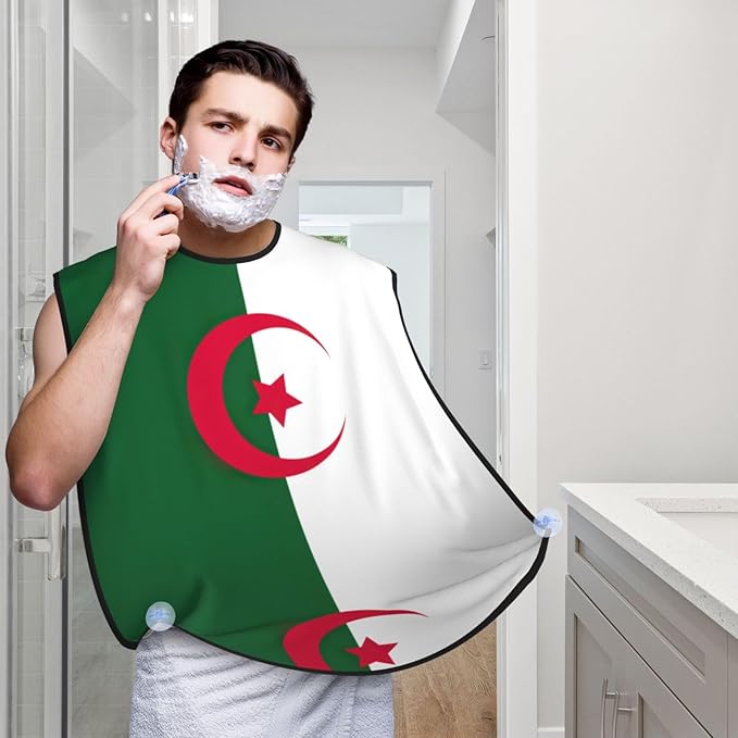 Flag Of Bangladesh Print Beard Bib Shaving Apron, Beard Hair Trimming Cape Gift For Dad