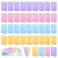 480Pcs Compressed Facial Sponges for Estheticians, Soft Makeup Removal Round Face Wash Sponge, PVA Spa Disposable Face Sponges for Cleansing Women Esthetician Beauty Remover Supplies,4 Colors