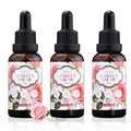 3 in 1 Cuticle Oil, 3 Pack Rose Nails Care Oil to Strengthen Brittle Nails, Hydrate Dry Cuticles & Soften Hands, Fast-Absorbing
