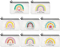 Yahenda 16 Pcs Canvas Makeup Bags Bulk for Women Inspirational Cosmetic Zipper Pencil Pouch Travel Toiletry Bag for Birthday Mother's Day Nurse Gifts(Teacher)