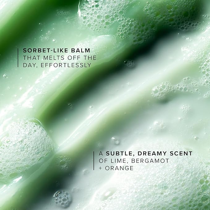 Farmacy Makeup Remover Cleansing Balm - Green Clean Waterproof Makeup Remover Balm + Oil Cleanser for Face - Gently Melts Make Up + SPF - Hydrates + Softens Skin with Super Greens + Papaya (200ml)
