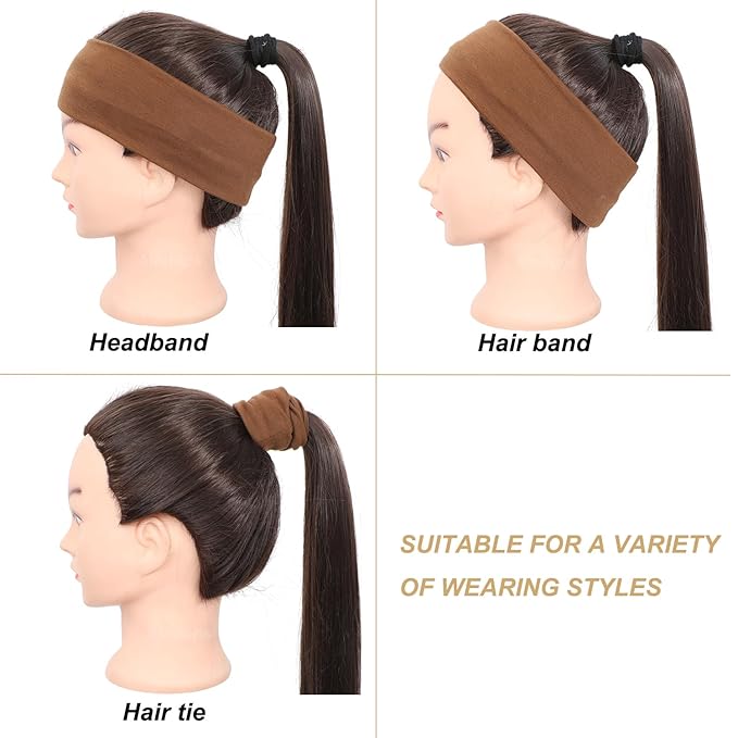 9Pcs Headbands for women Non Slip Headband, Soft Elastic Hair Bands for Women’s Hair, Fashion Cotton Cloth Stretchy Sweat Bands Headbands for Sports, Makeup, Gym, Running, Yoga, Workout (9Colors-C)
