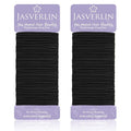 Small Hair Elastics, Black Hair Ties Ponytail Holder Fine Thin Medium Hair No Pull Long Lasting Braid Hair Styling Rubber Bands for Women 8-14 Girl Men 2mm 80 Pieces (Black)