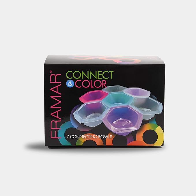 FRAMAR Hair Color Brush Set – Glitter Color Brush, Hair Dye Brush Kit, Hair Coloring Brush - Color Bowl with Cleaner Set – Mixing Bowls – For Hair Color