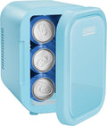 Iceman Portable Mini Fridge – Fits 6 x 12 oz Cans, Cooler and Heater Mini Fridge for Bedroom, Car, Office, Dorm and Skincare, AC/DC Car Plug-Compatible - Blue